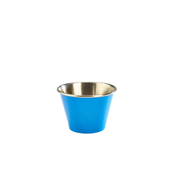 Ramekin, stainless steel, blue - 71ml (24 pcs.)