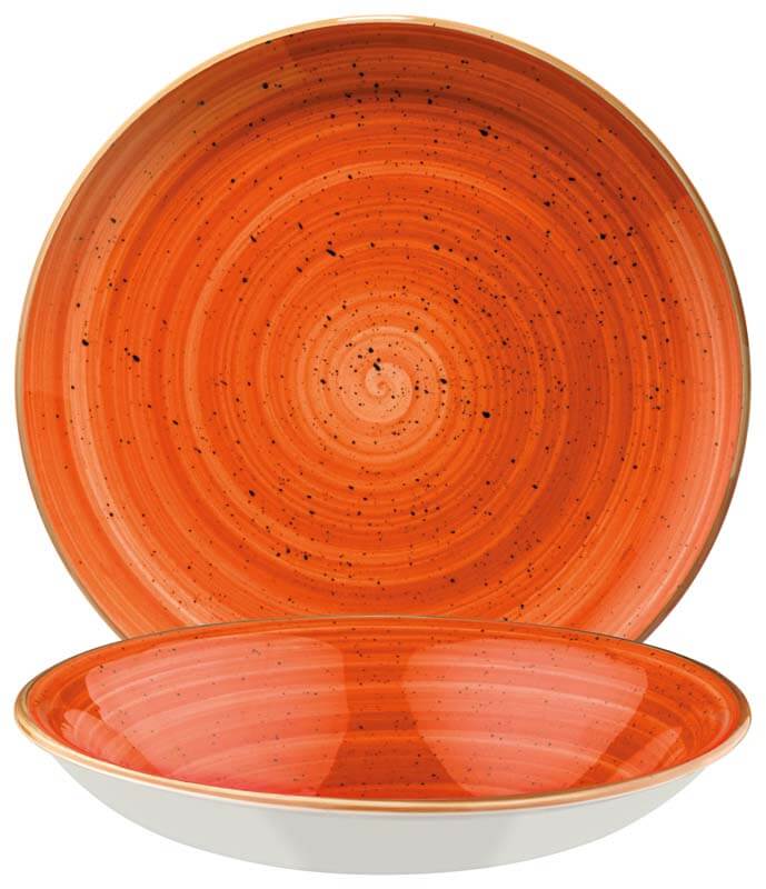 Bonna Aura Terracotta Gourmet Deep plate 20cm orange - 12 pcs.