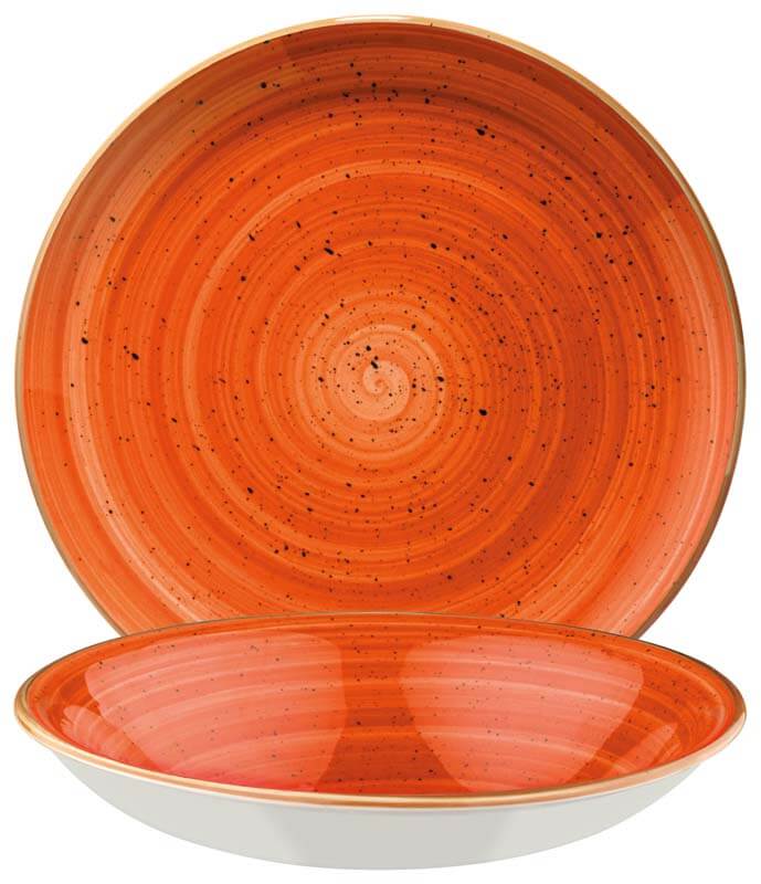Bonna Aura Terracotta Gourmet Deep plate 20cm orange - 12 pcs. Bonna Aura Terracotta Gourmet Deep plate 20cm orange - 12 pcs.