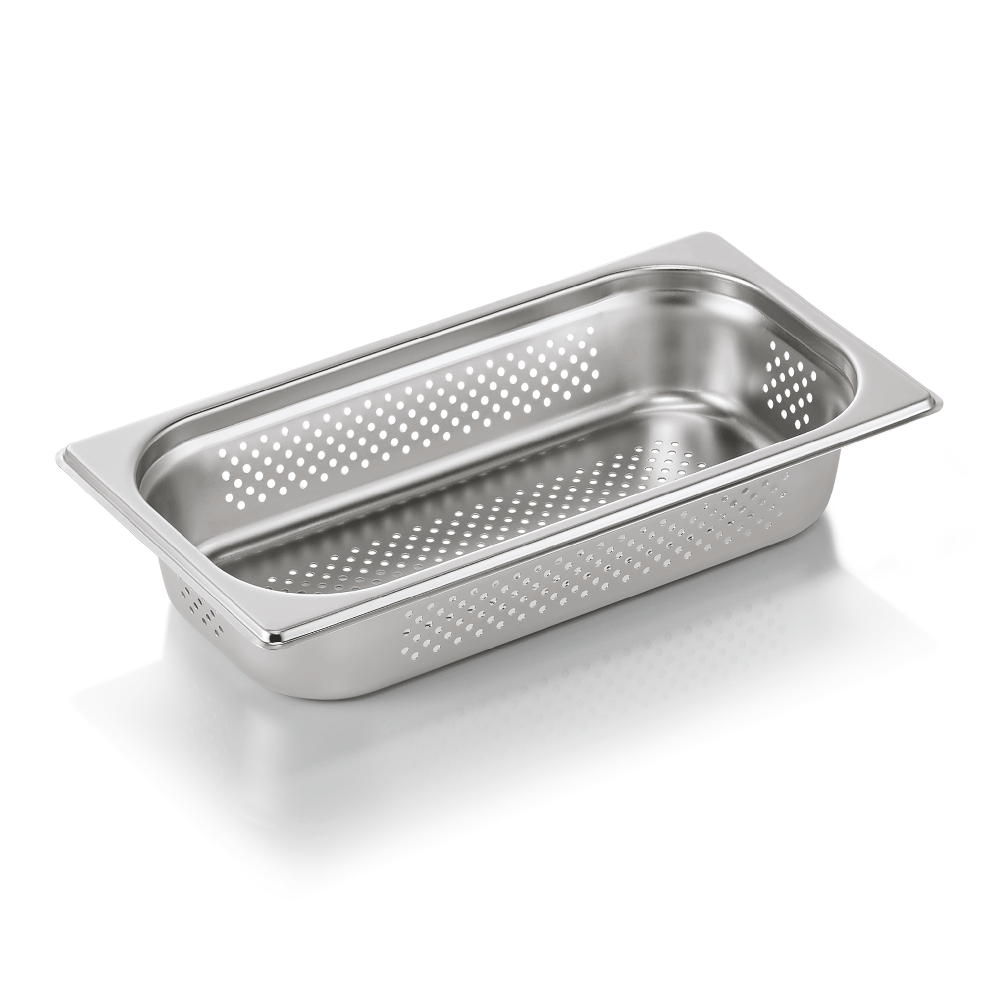 GN 1/3 container, side & bottom perforated, CNS, GN ESSENTIALS - 6,5cm (6 pcs.) GN 1/3 container, side & bottom perforated, CNS, GN ESSENTIALS - 6,5cm (6 pcs.)