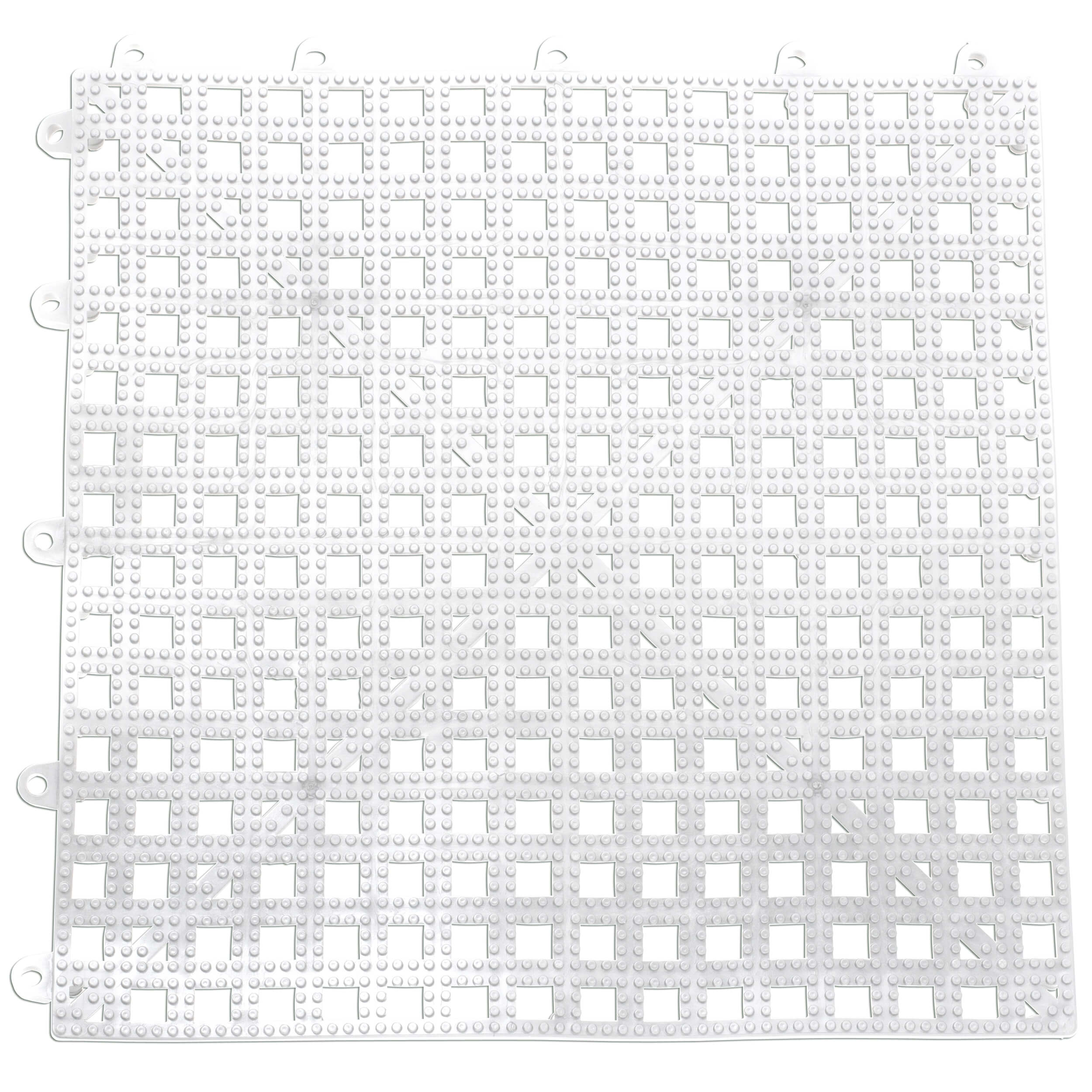 Glasses drip-off mat PVC transparent - 30x30cm
