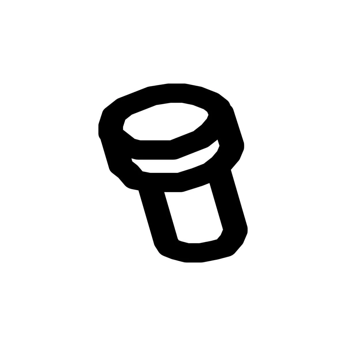 Screw HC M5x10 stainless steel - Santos #10 (10605) Screw HC M5x10 stainless steel - Santos #10 (10605)