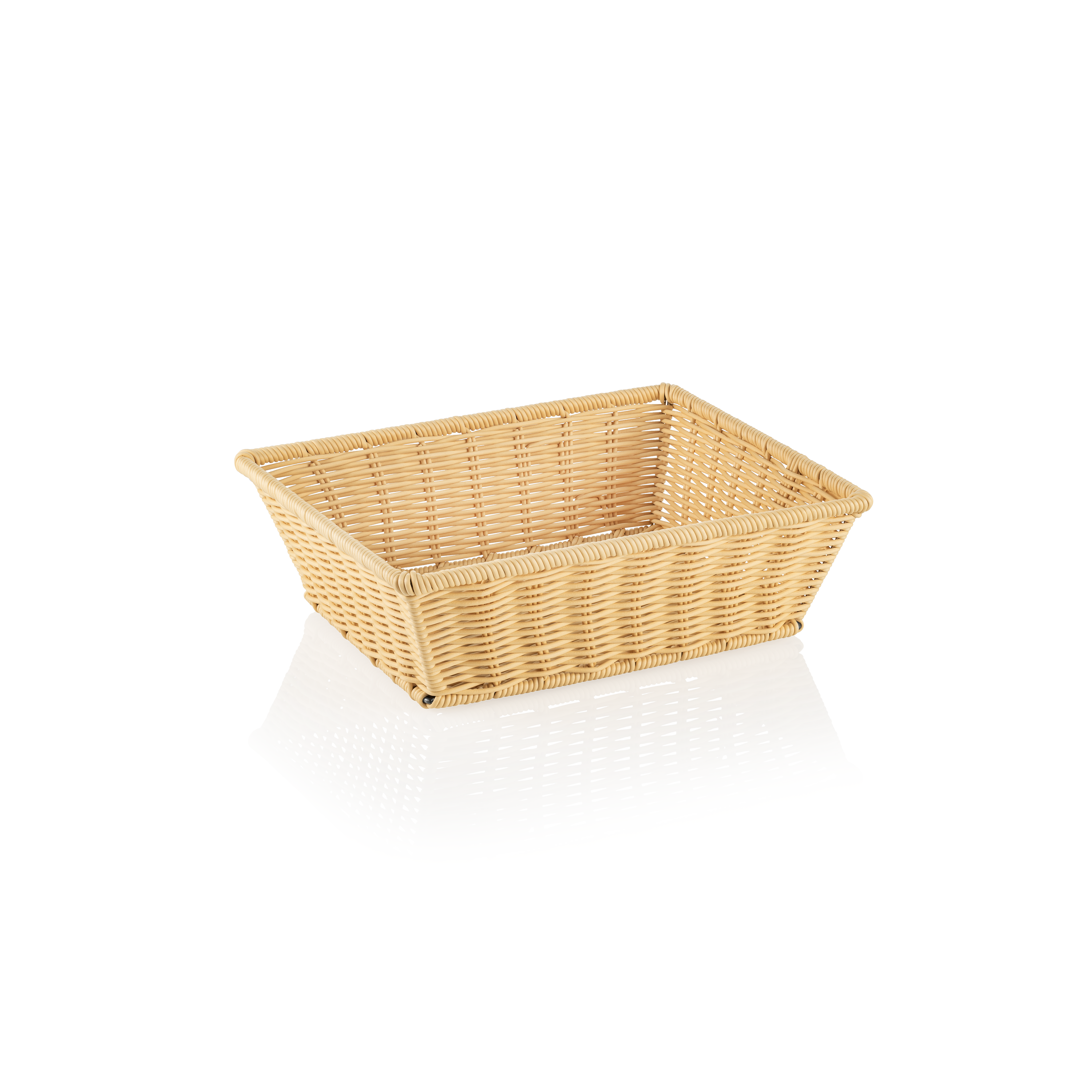 Polypropylene basket, 32,5x26,5x10cm (GN 1/2) - light beige Polypropylene basket, 32,5x26,5x10cm (GN 1/2) - light beige
