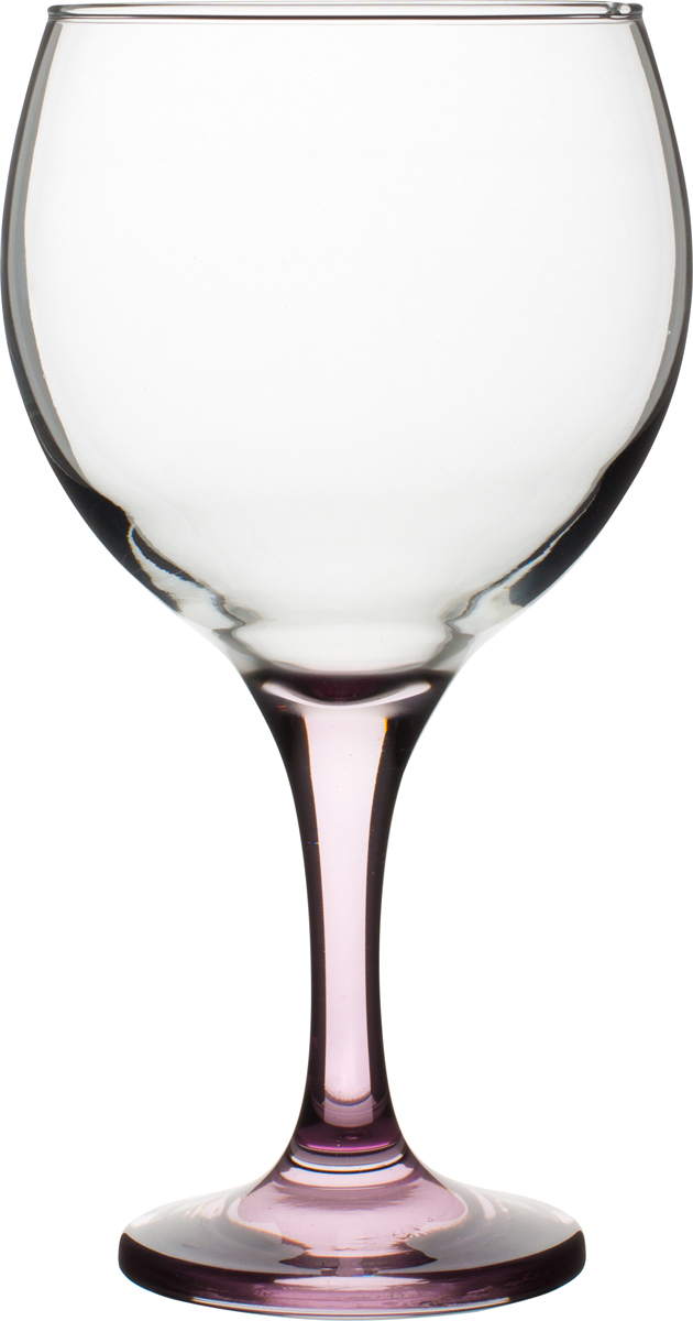 Balloon glass Gin&Tonic, pink stem, Gürallar - 645ml (6 pcs.)
