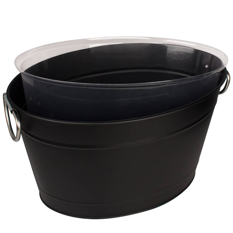Drinks tub black with insert - 40x28x22cm Drinks tub black with insert - 40x28x22cm