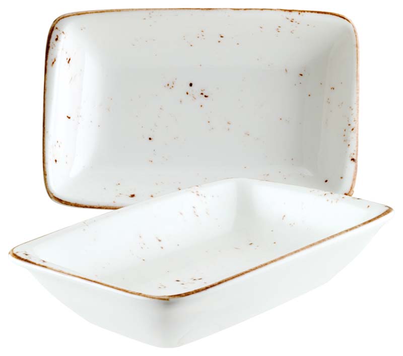 Bonna Grain Moove Rectangular dish 16x9cm cream - 12 pcs. Bonna Grain Moove Rectangular dish 16x9cm cream - 12 pcs.