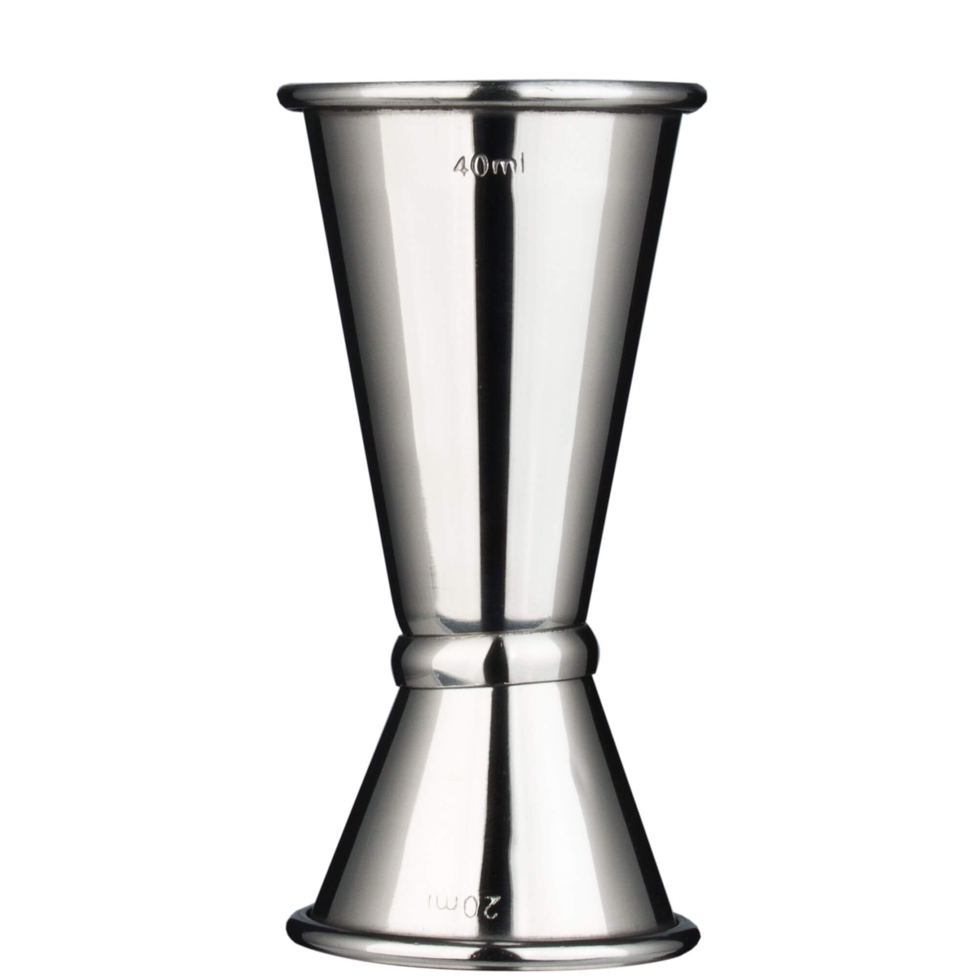 Jigger polished - stainless steel (20/40ml)