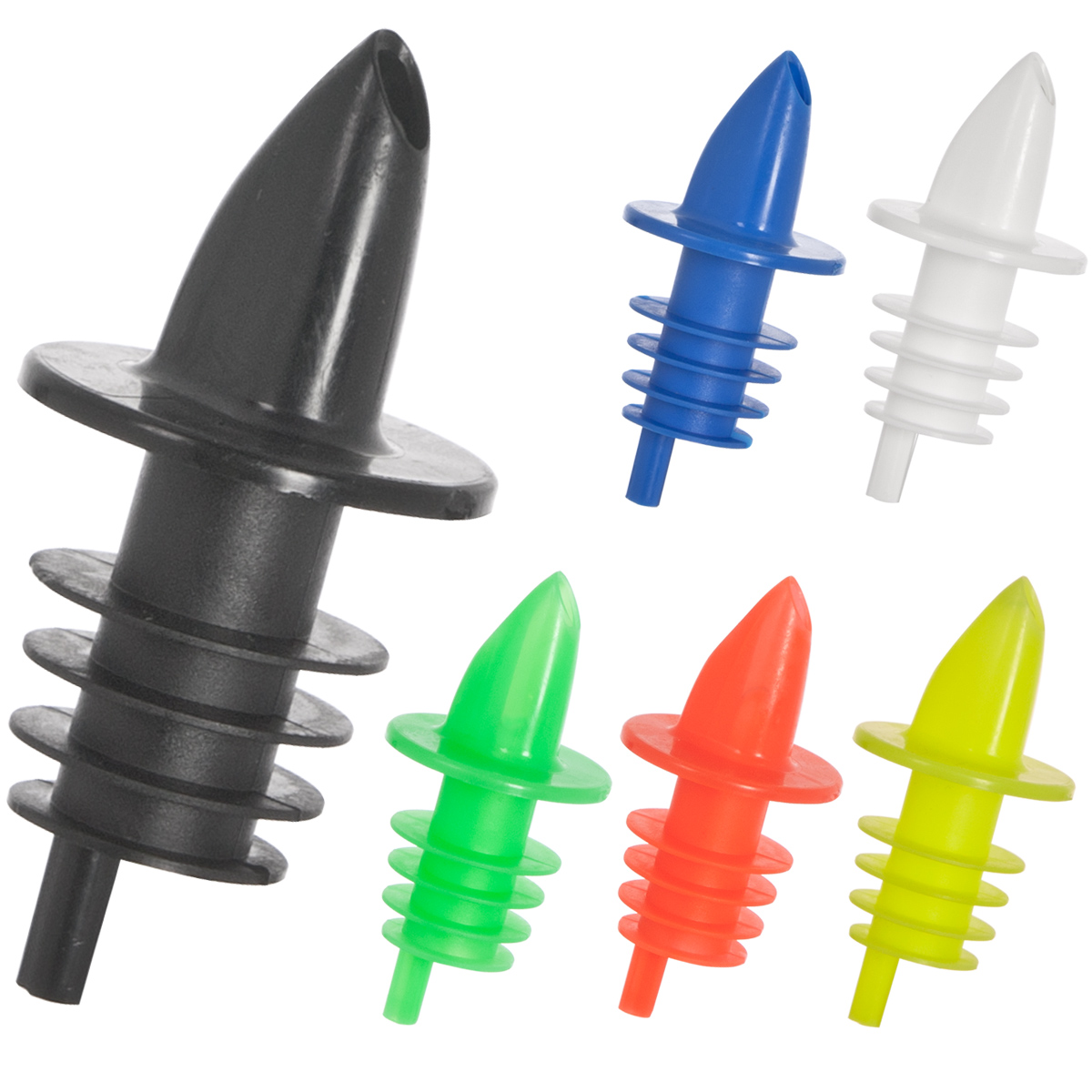 Pourer, plastic, slow - several colours