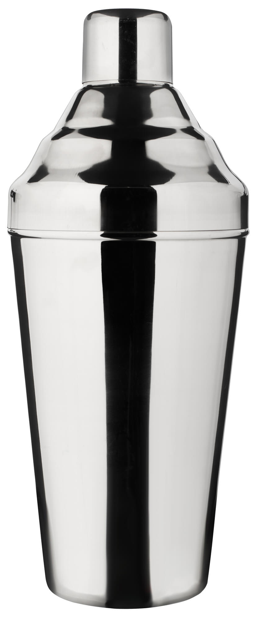 Cocktail shaker, stainless steel, tripartite, polished - 3800ml