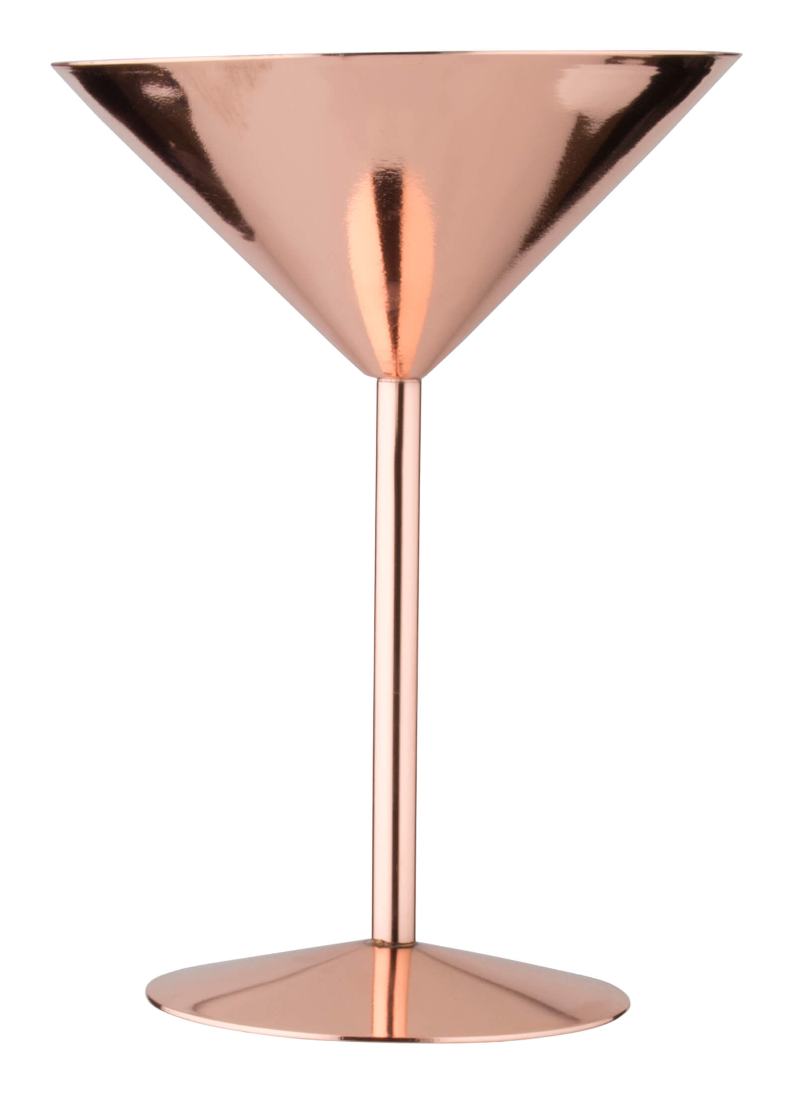 Martini glass, copper plated stainless steel - 240ml