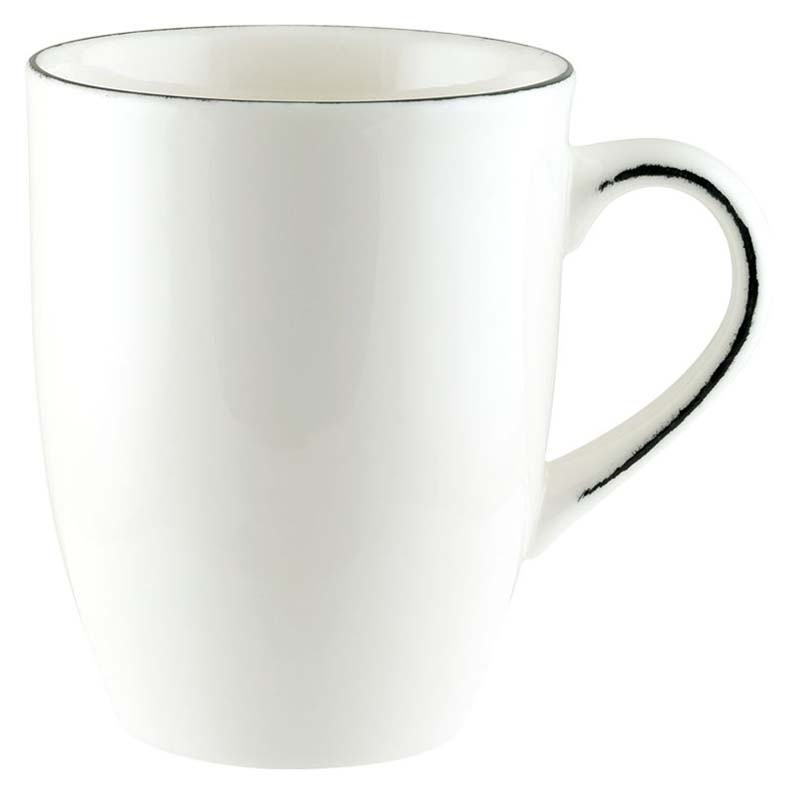 Bonna Retro Black Conic Mug 33cl cream - 24 pcs. Bonna Retro Black Conic Mug 33cl cream - 24 pcs.