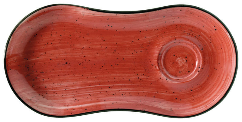 Bonna Aura Passion Gourmet Set plate 25x12cm red - 12 pcs.