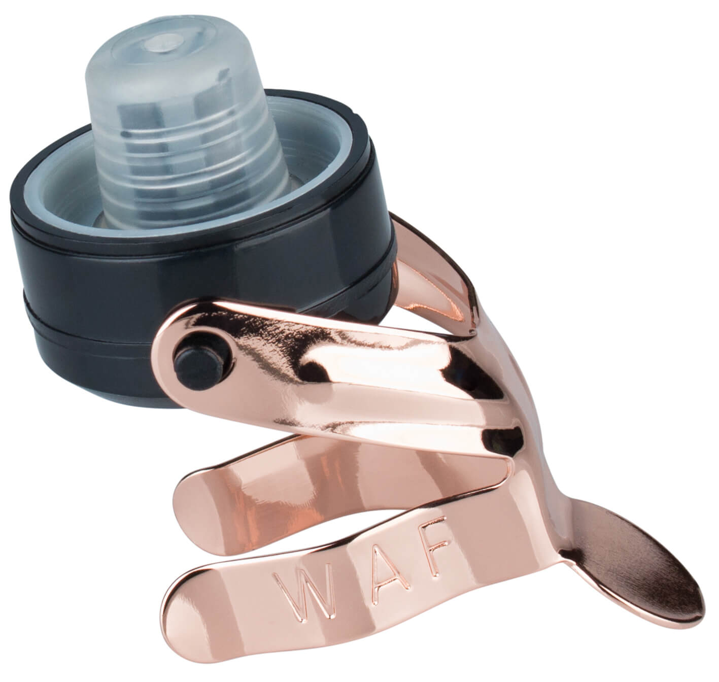 Champagne bottle stopper Secure Bottle Sealer - black-copper-colored