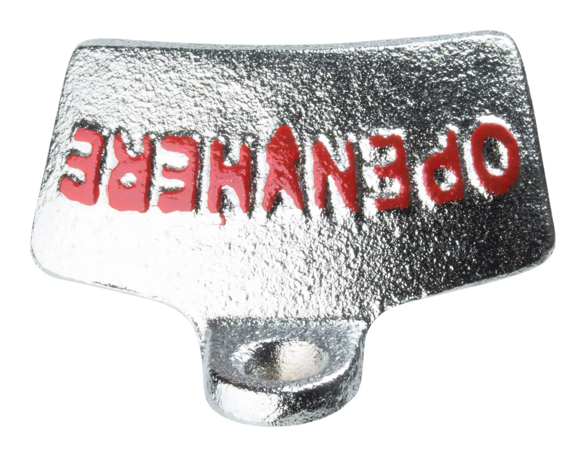 Bottle opener "Open here", wall mounted Bottle opener "Open here", wall mounted