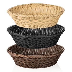 Polypropylene basket, 37x9cm - various colors