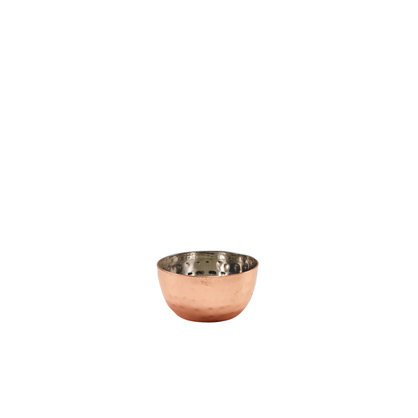 Bowl, hammered staineless steel, copper-colored - 57ml