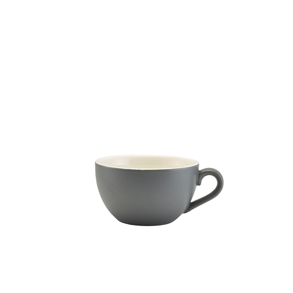 Cappuccino cup porcelain matte gray – 175 ml (6 pcs.)