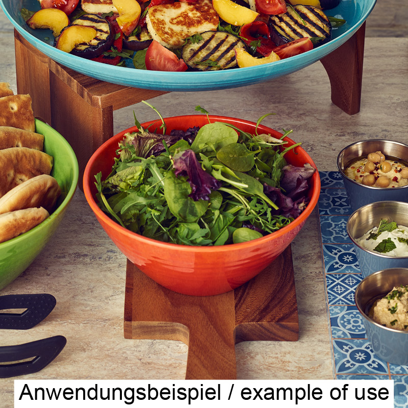 Melamine Bowl Casablanca, Orange Glazed - 1,6l / 20,5cm Melamine Bowl Casablanca, Orange Glazed - 1,6l / 20,5cm