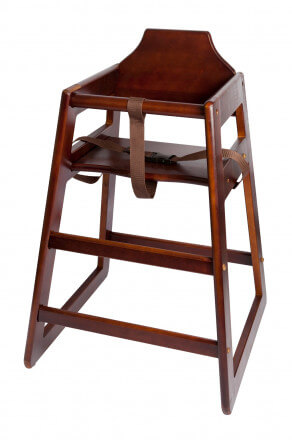 High chair - dark wood