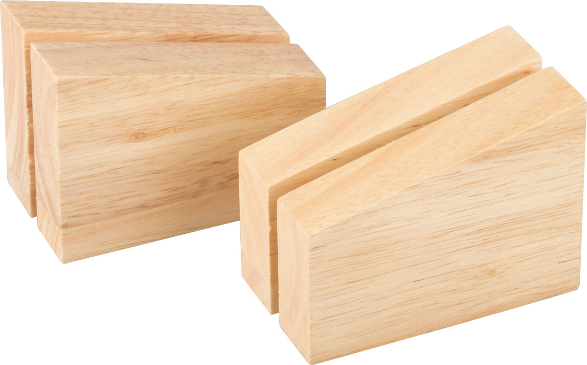 Menu holder, wooden - 8,5x6x4,5cm (2 pcs.)