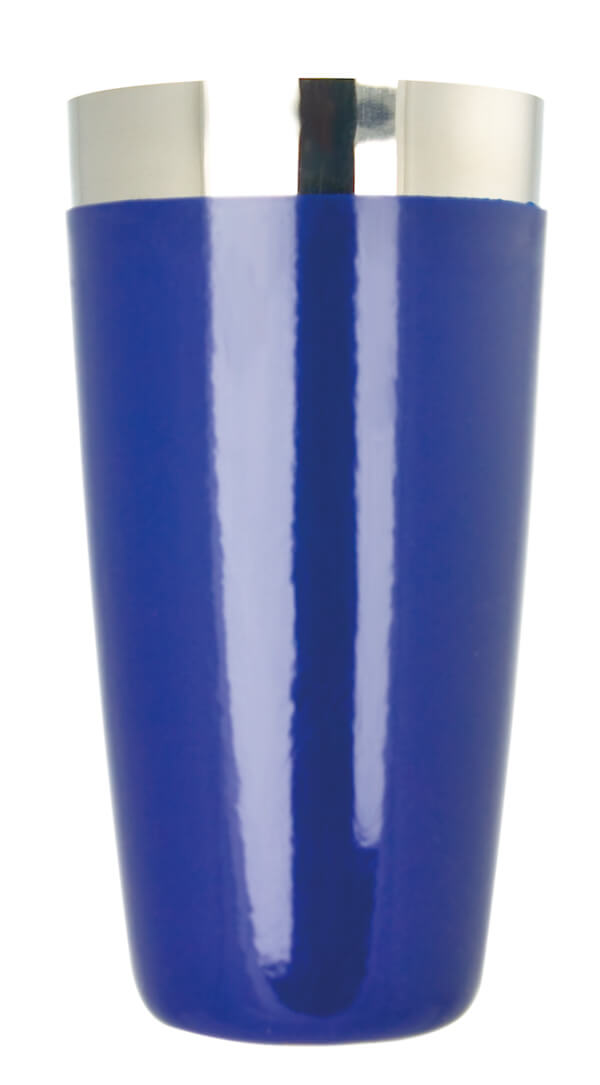 Boston shaker blue - stainless steel, vinyl coated