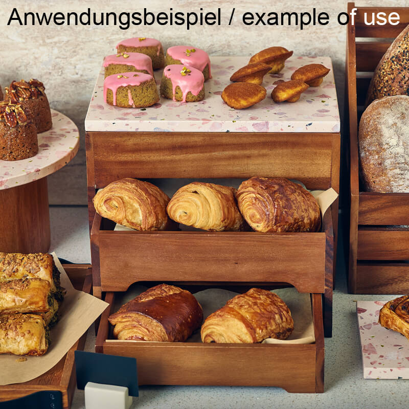 Display stand 3 tier, acacia Wood - GN 1/2 Display stand 3 tier, acacia Wood - GN 1/2