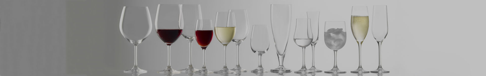 Wine glasses and stemware from the Classic Long-Life series by Stoelzle Lausitz.