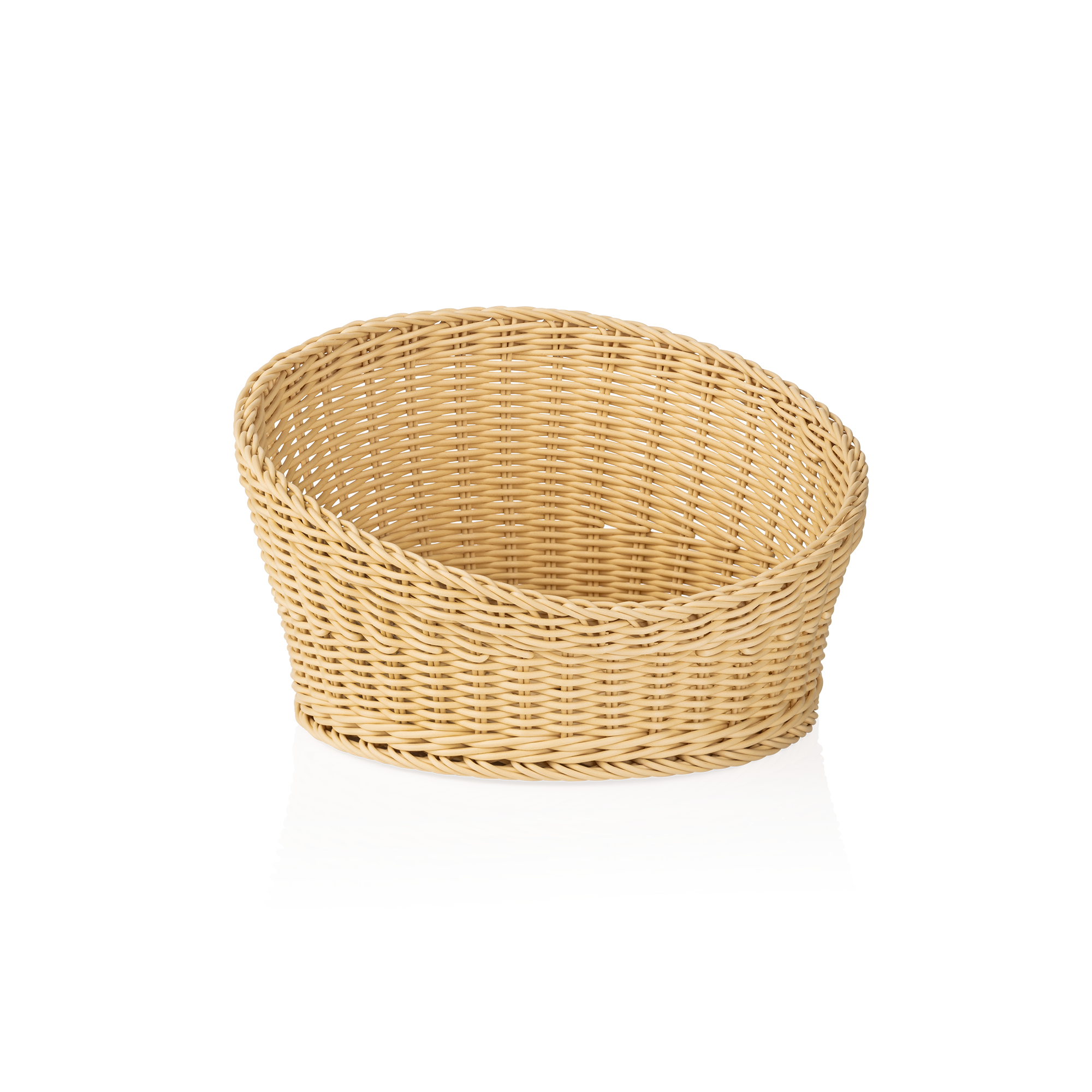 Basket polypropylene light beige - 34,5x10/20cm Basket polypropylene light beige - 34,5x10/20cm