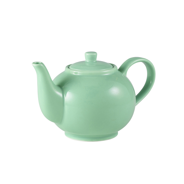 Teapot porcelain green - 450 ml (6 pcs.)