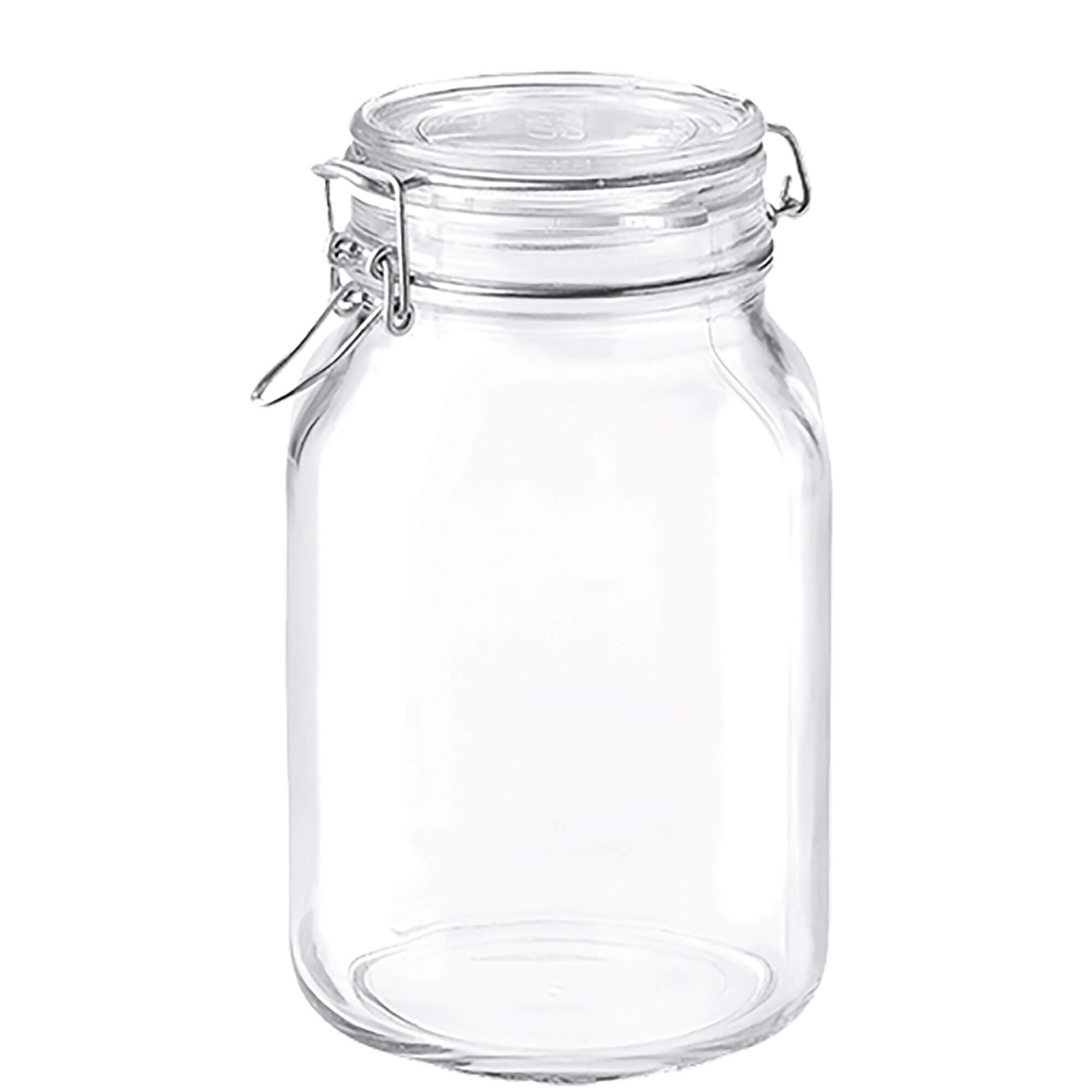 Preserving Jar Fido square with rubber ring - 2130ml