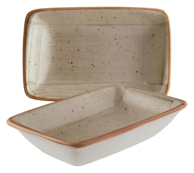 Bonna Aura Terrain Moove Rectangular dish 16x9cm beige - 12 pcs. Bonna Aura Terrain Moove Rectangular dish 16x9cm beige - 12 pcs.