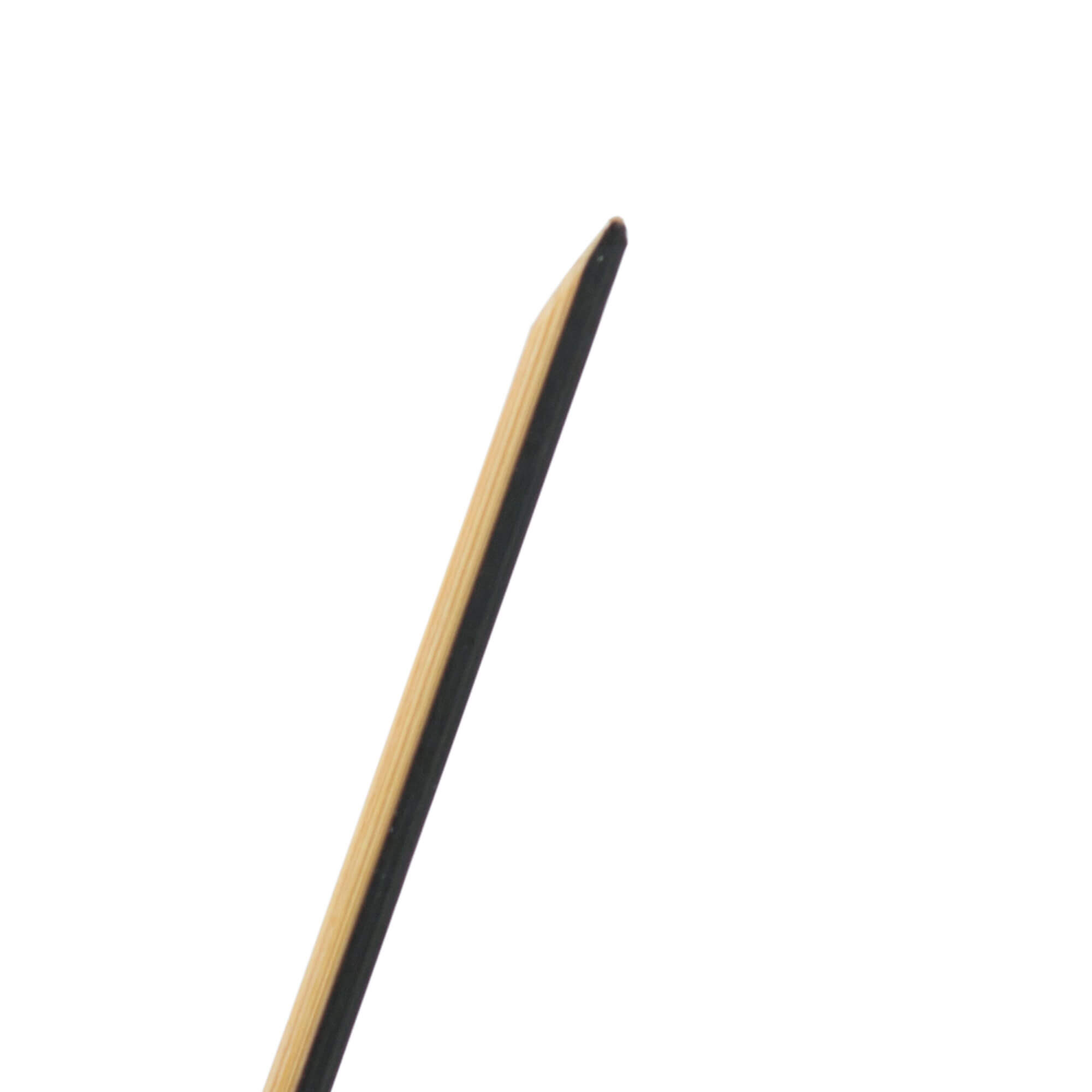 Bamboo skewers heart-shaped, beige-black - 18cm (100 pcs.)