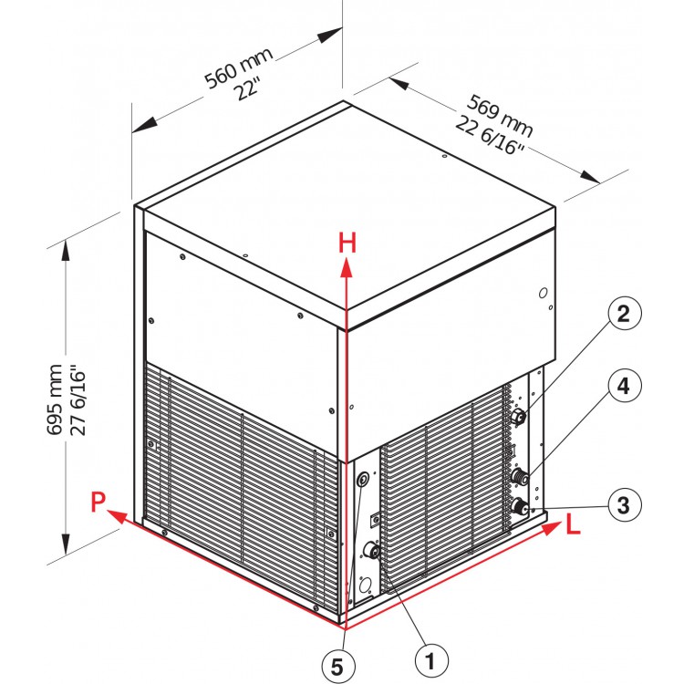 Brema TM Series Nugget Ice Machine 450A HC - Nugget Ice (375kg) Brema TM Series Nugget Ice Machine 450A HC - Nugget Ice (375kg)