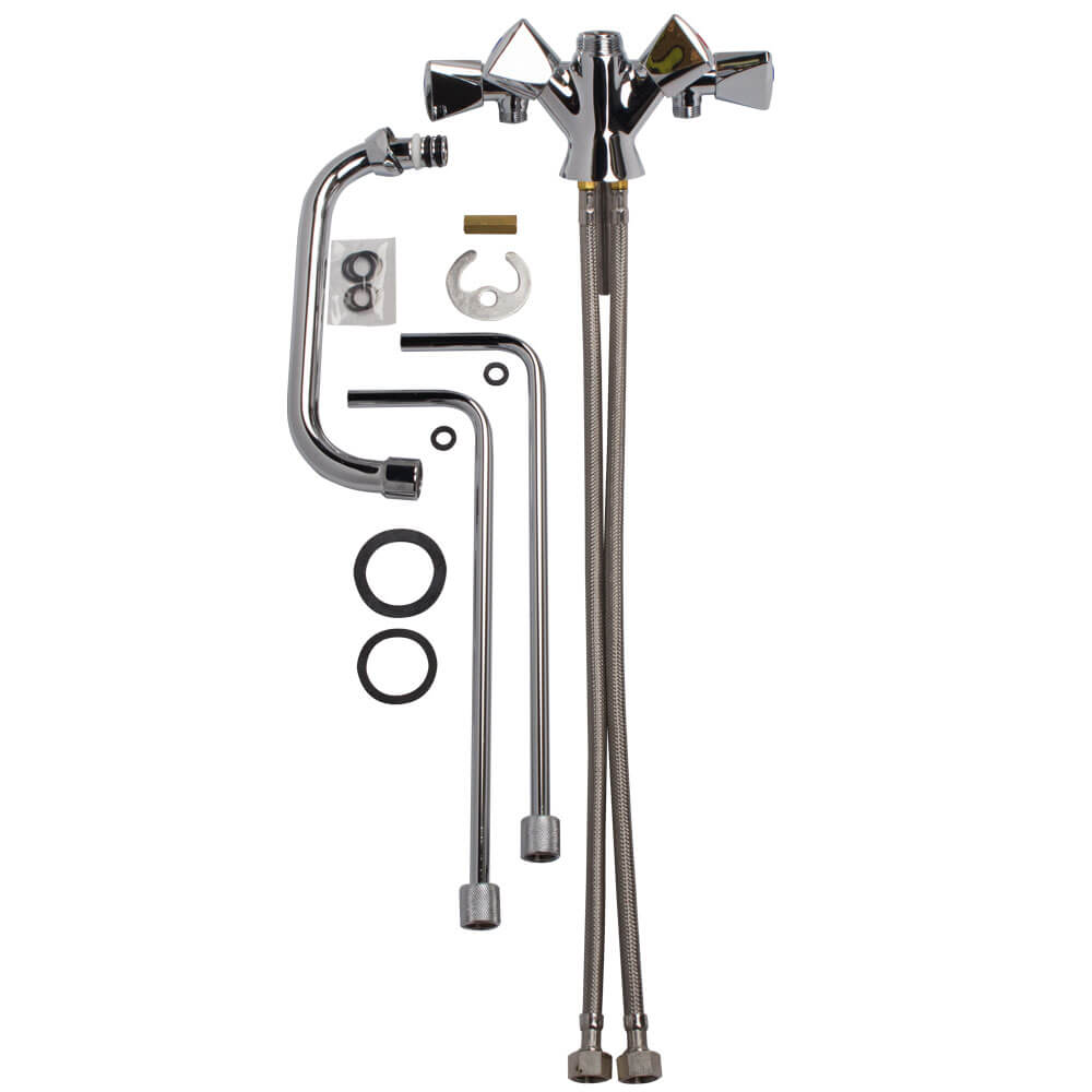 Mixer tap hot/cold 2 sinks - high pressure Mixer tap hot/cold 2 sinks - high pressure