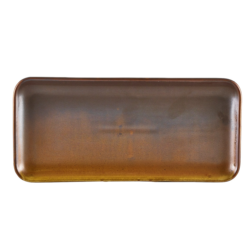Narrow rectangular platter Terra Rustic Copper – 27 x 12,5 cm (6 pcs.)