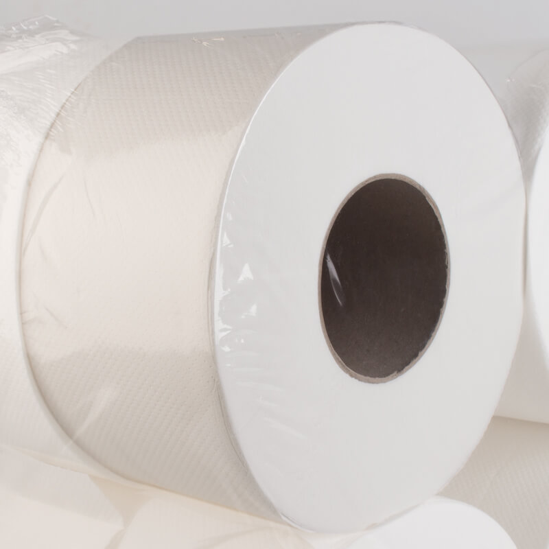 Jumbo Toilet paper, cellulose, 2-ply - white (12 rolls) Jumbo Toilet paper, cellulose, 2-ply - white (12 rolls)