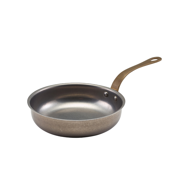 Mini Frying Pan, stainless steel, vintage - 15,5 x 4 cm (6 pcs.)