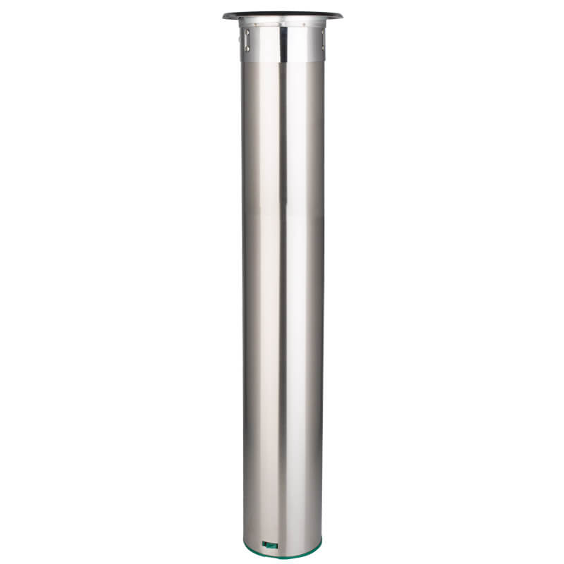 Distributeur de gobelets en acier inoxydable, horizontal - moyen (gobelets de 56 à 81 mm)