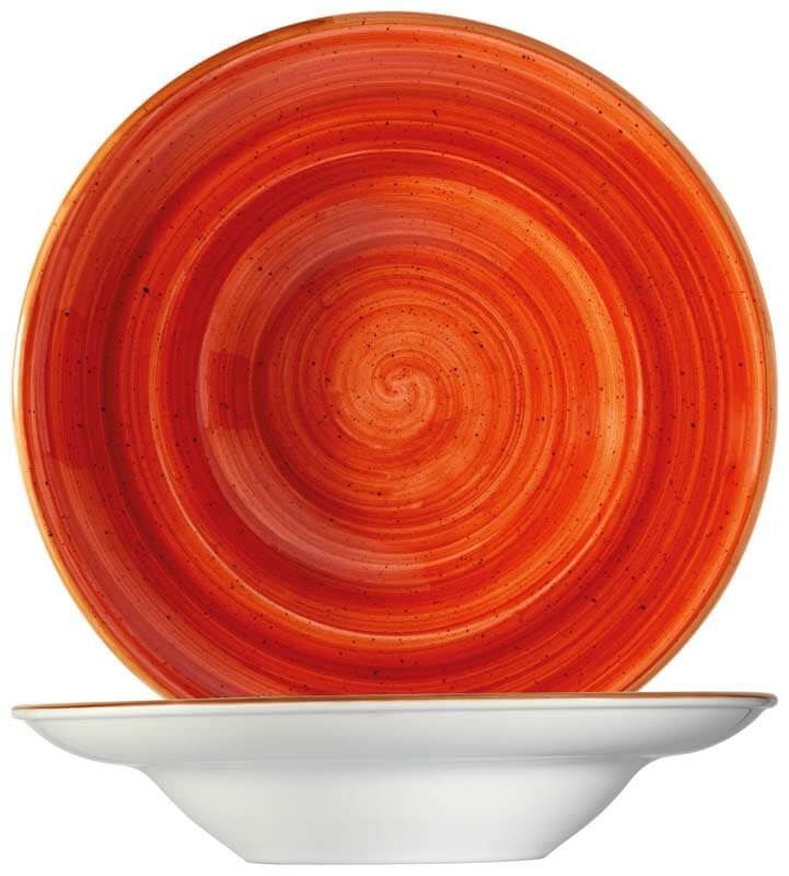 Bonna Aura Terracotta Gourmet Pasta plate 27cm orange - 6 pcs. Bonna Aura Terracotta Gourmet Pasta plate 27cm orange - 6 pcs.