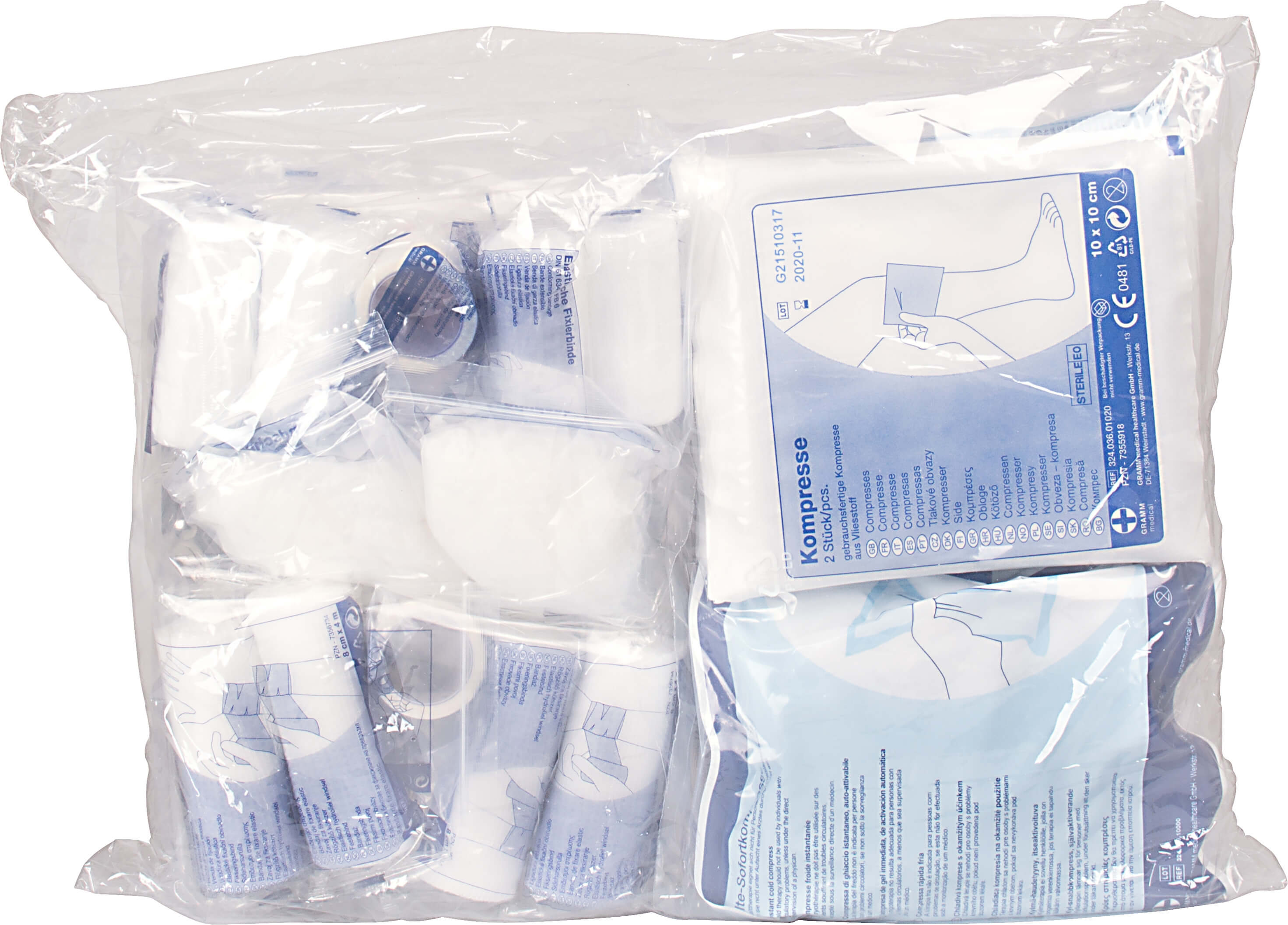 First Aid Kit Refill Package Maxi DIN13169 - Actiomedic