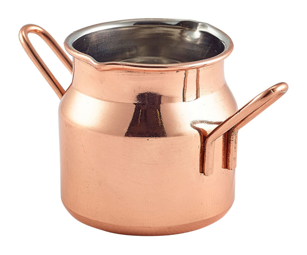 Mini milk churn, stainless steel copper-colored - 70ml