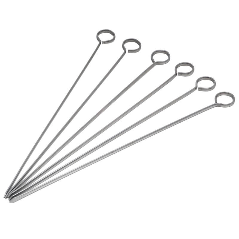 Stainless steel skewers - 30.5 cm (6 pcs.)