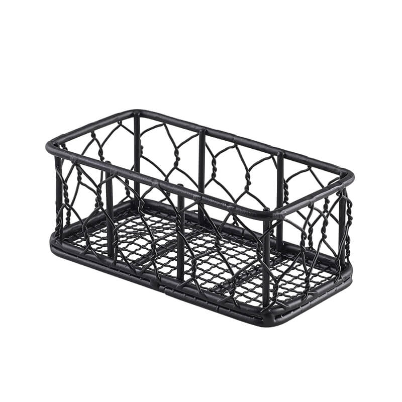 Wire basket black - 14x7x5,5cm (6 pcs.) Wire basket black - 14x7x5,5cm (6 pcs.)
