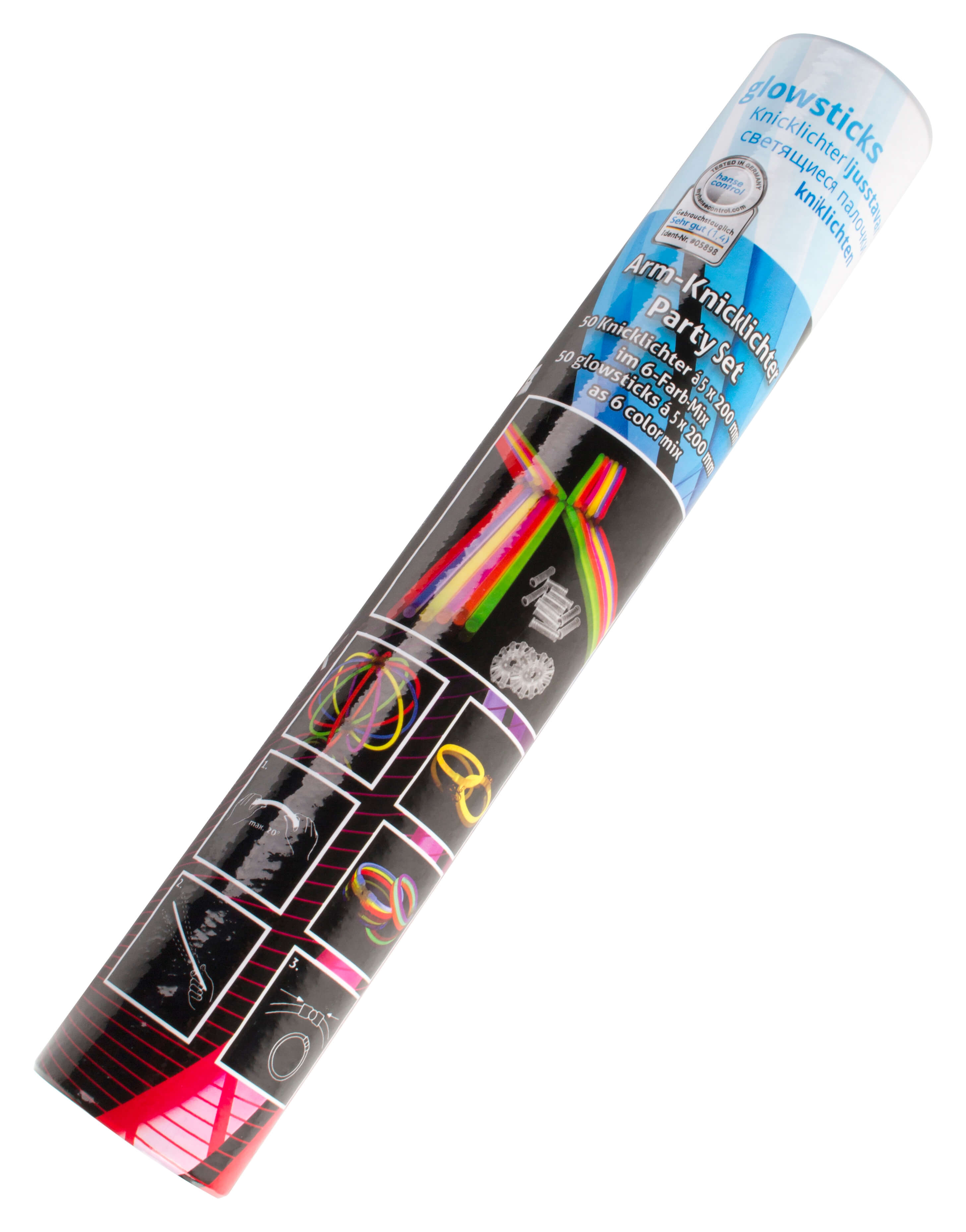 Nico glow sticks, colored, pack of 50