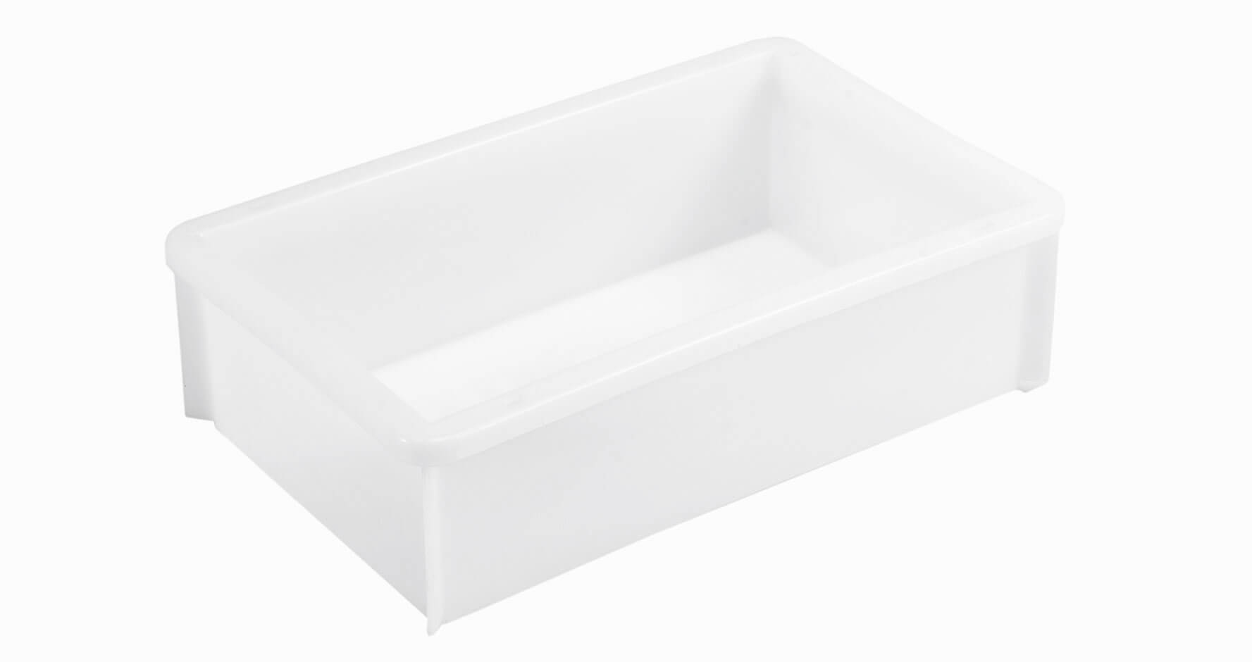 Stacking and transport container Classic white - 450x295x125mm (10l)