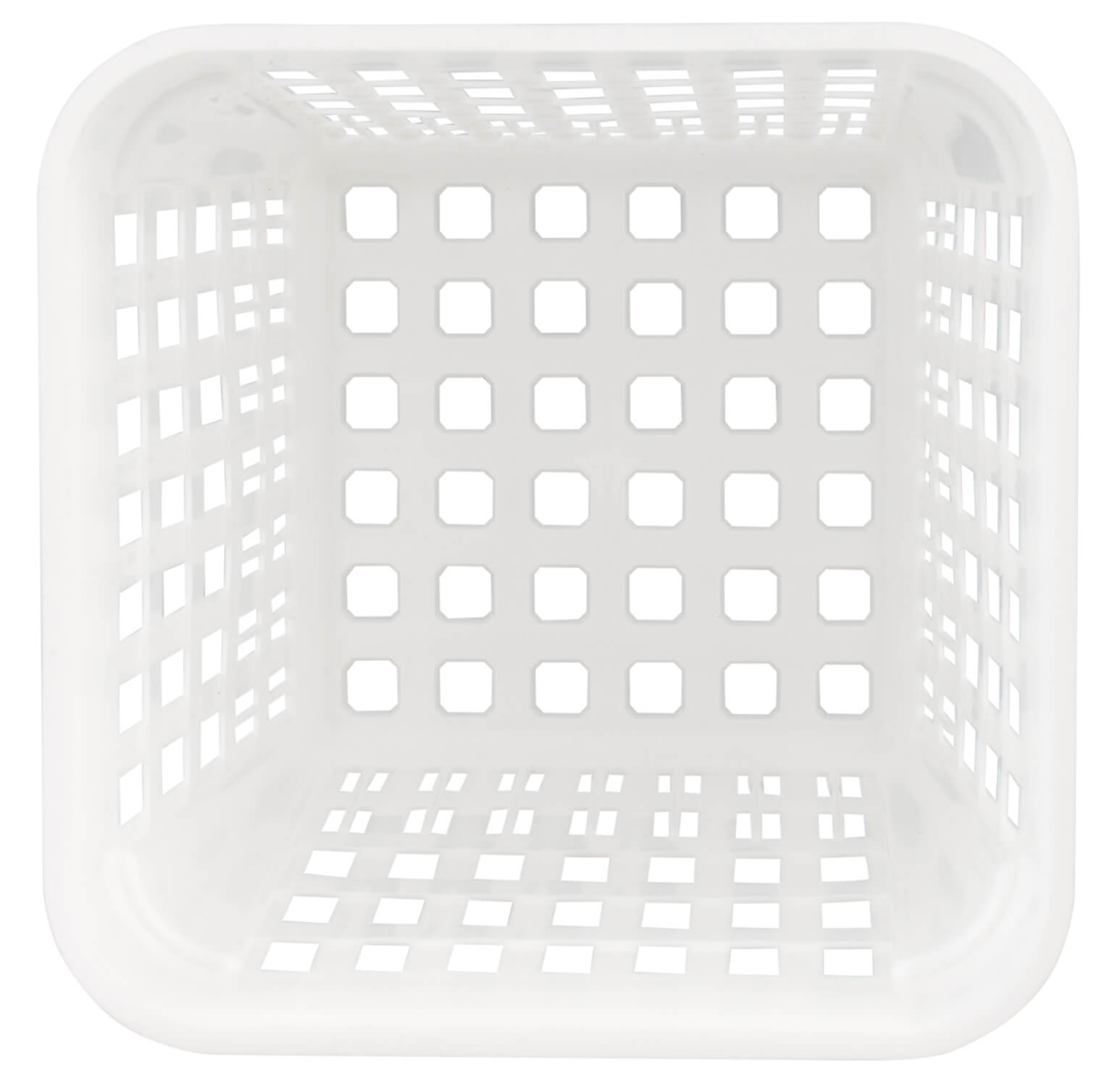 Cutlery basket, white plastic PP - 13,8x10,8cm