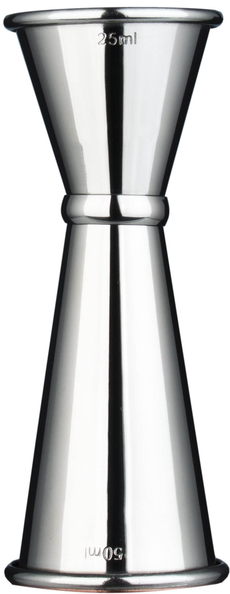 Jigger polished - stainless steel (25/50ml)