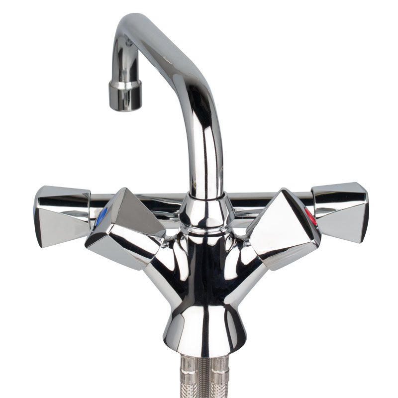 Mixer tap hot/cold 2 sinks - high pressure Mixer tap hot/cold 2 sinks - high pressure