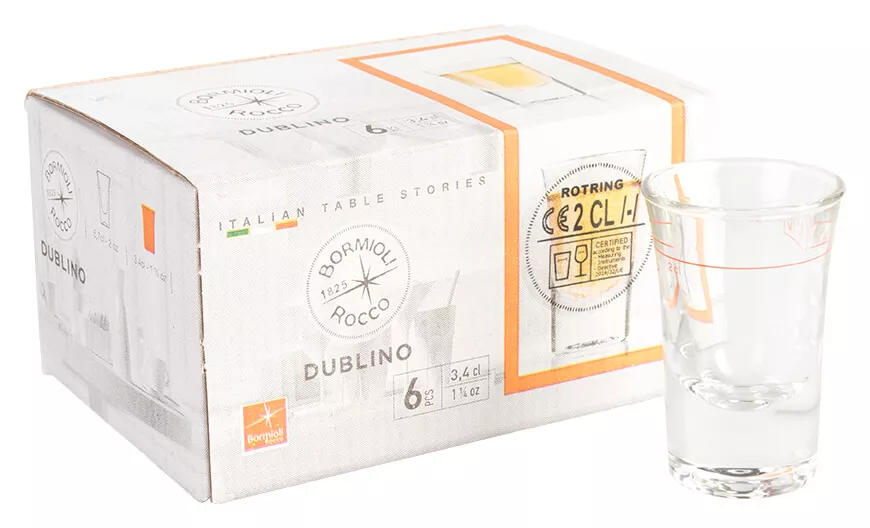 Shooter Dublino - 34ml, 2cl CM (6 pcs.) Shooter Dublino - 34ml, 2cl CM (6 pcs.)