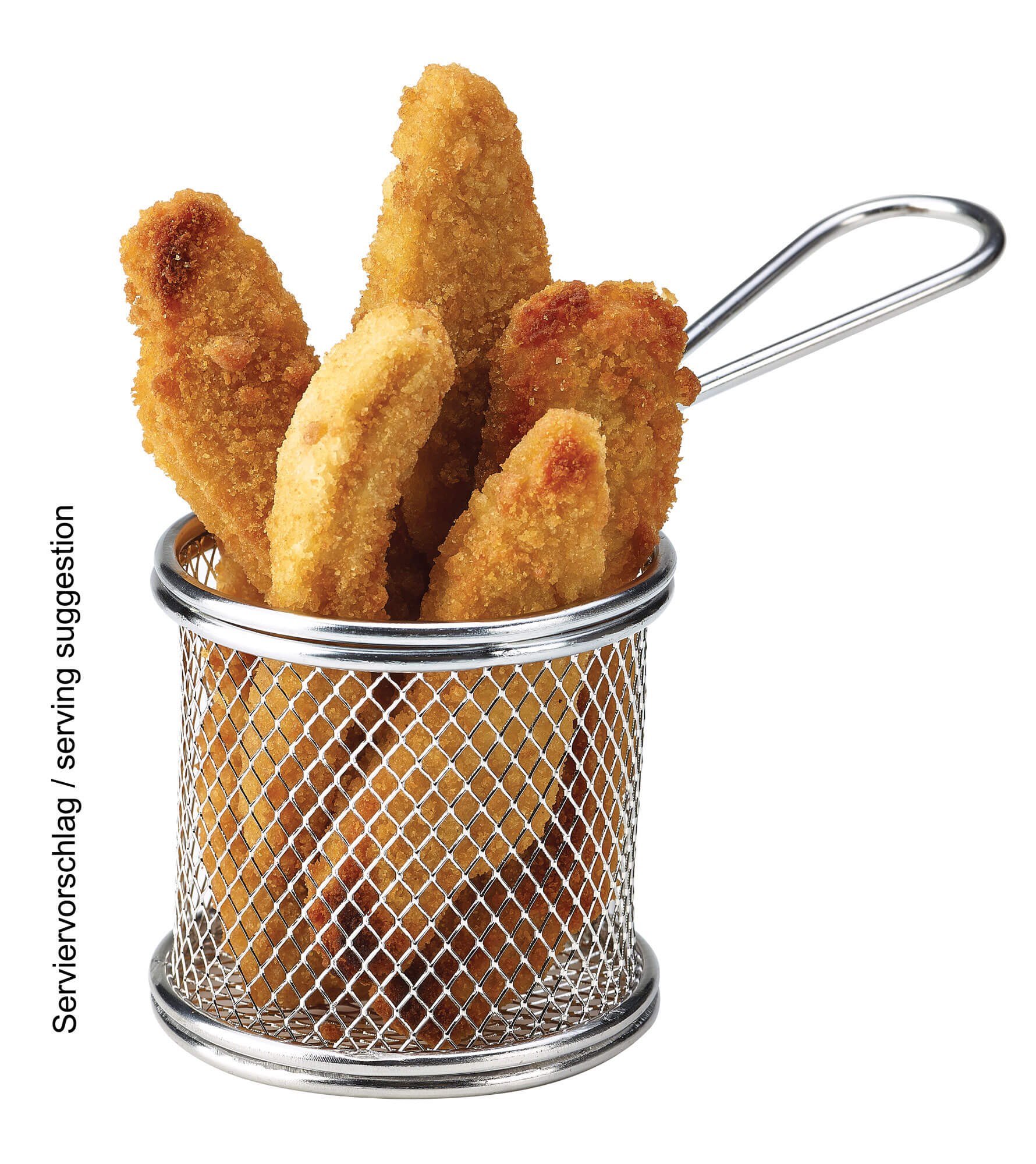 Fry basket stainless steel, round - 8x7,5cm